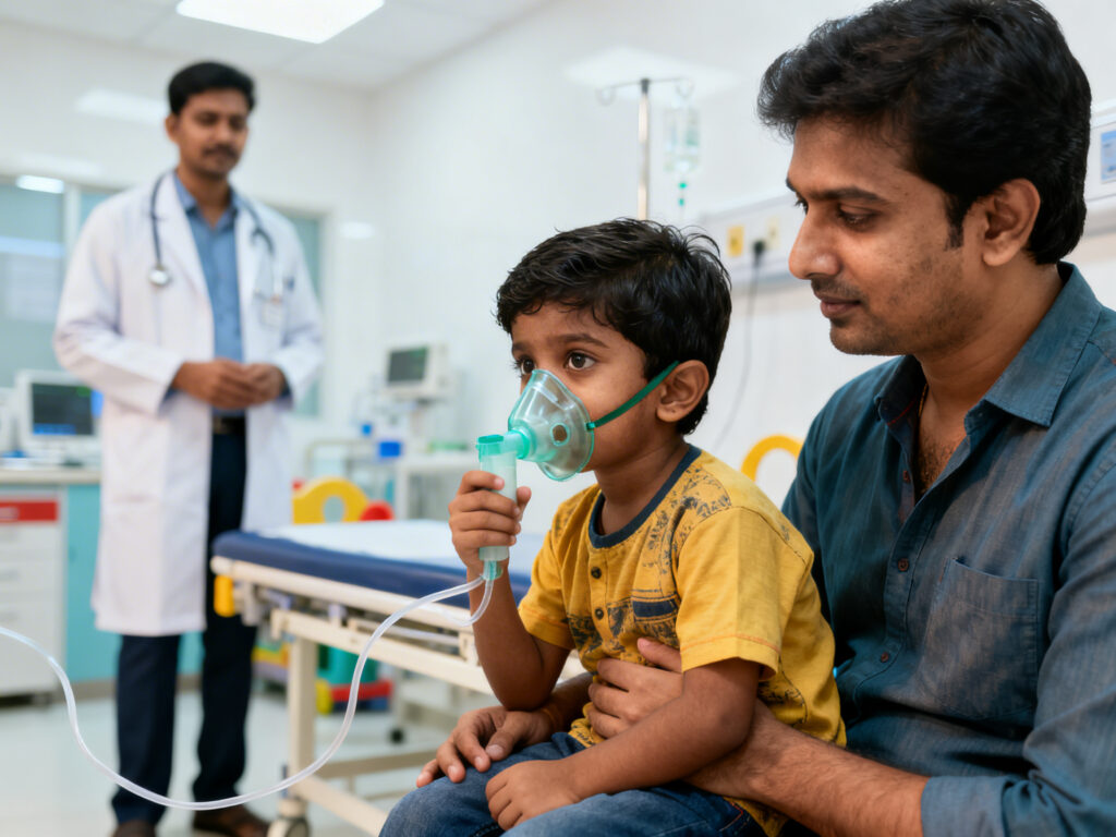 When to see doctor for breathing problems in child