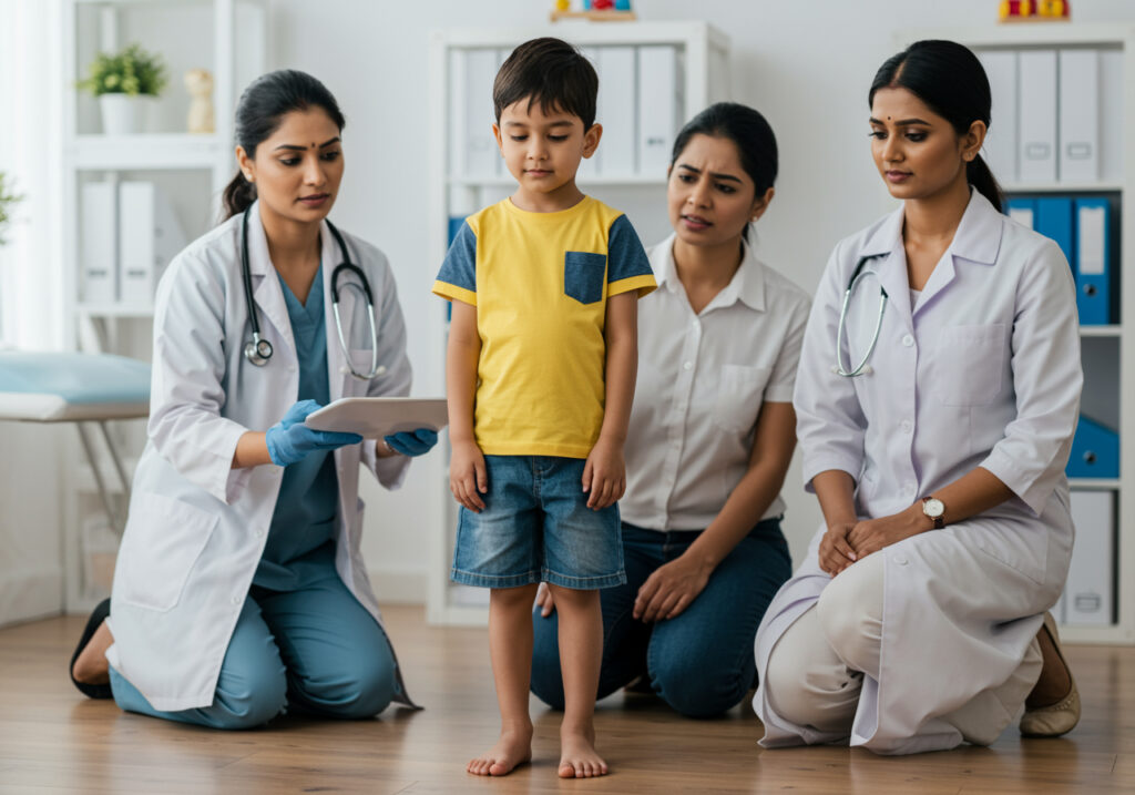 Knock knees in children