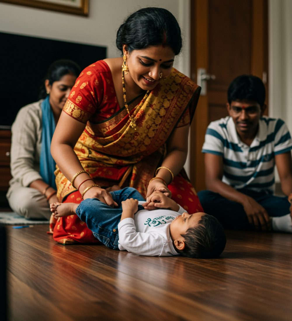 freepik__indian-mother-gently-turning-child-to-recovery-pos__17161